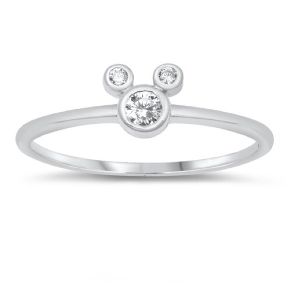 925 Sterling Silver Mickey Mouse Ring